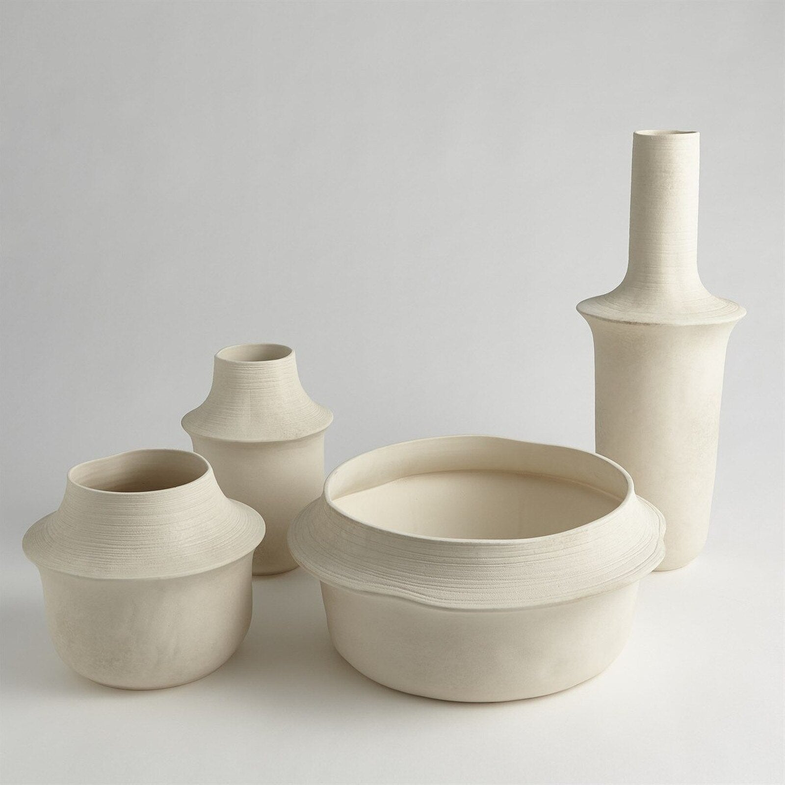 Fladis Bowl, Matte Cream Marble