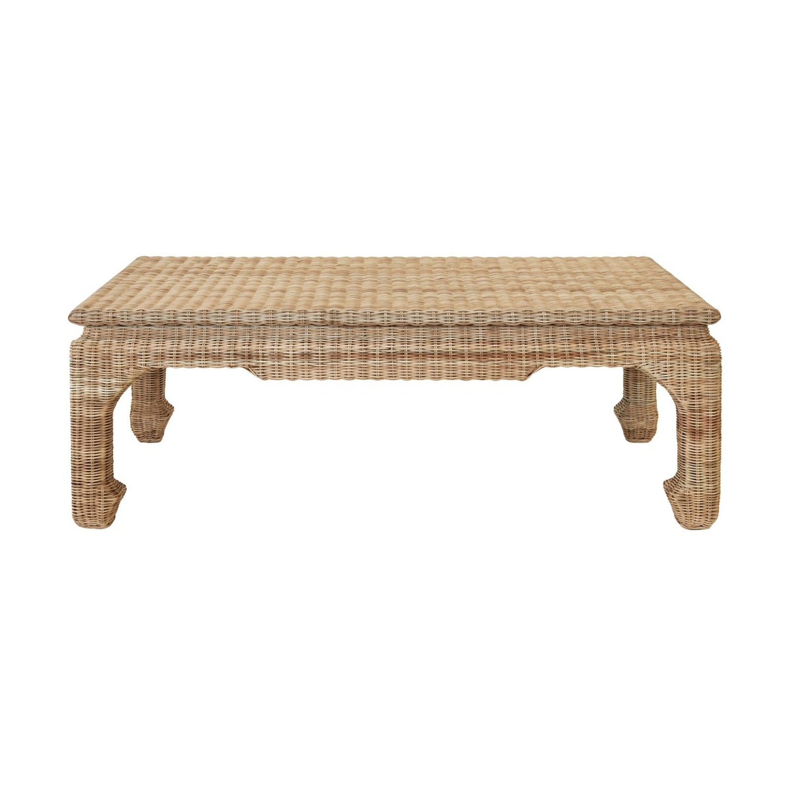 Rachel Blindauer Guinevere Woven Rattan Coffee Table