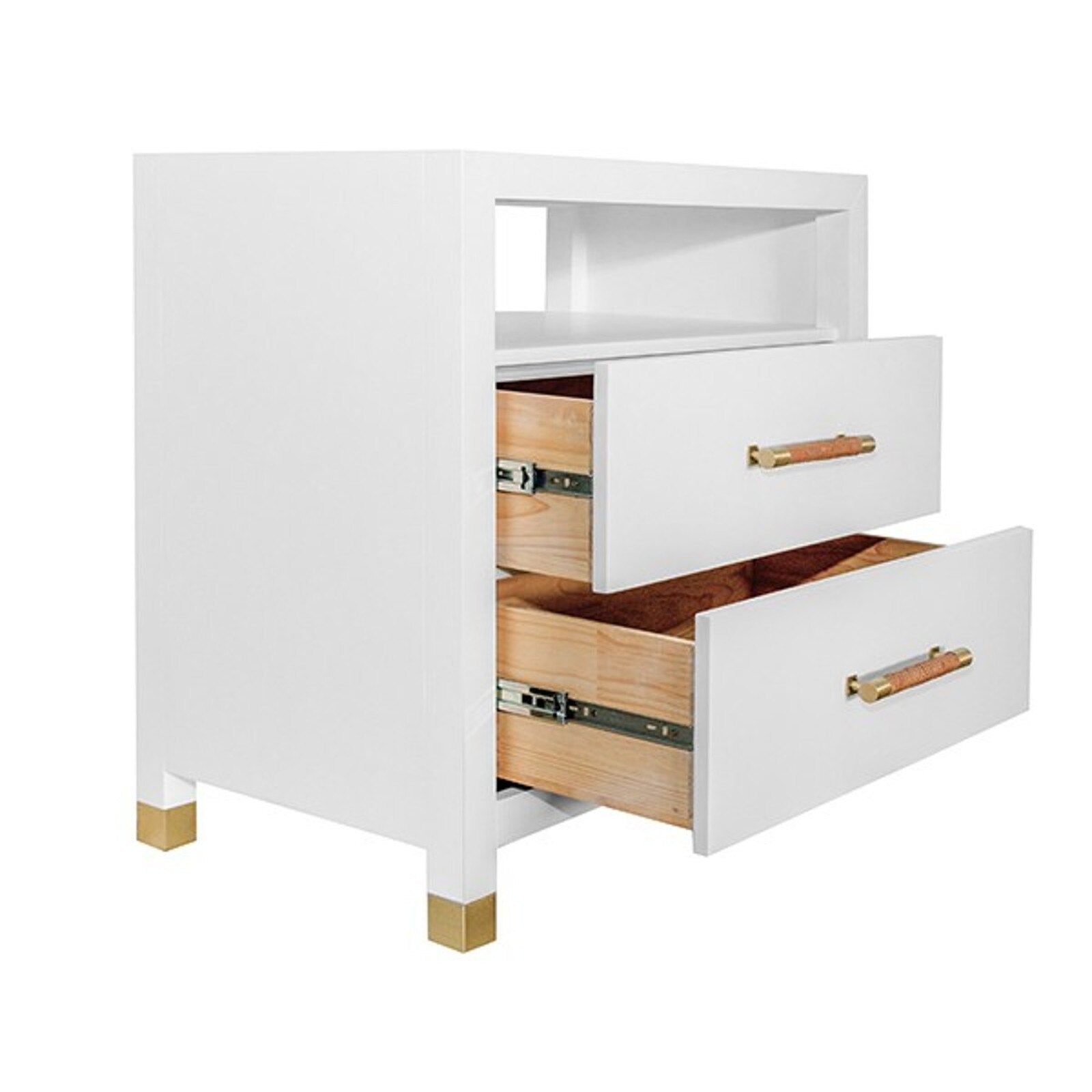 Rachel Blindauer Hancock 2-Drawer Lacquer Side Table