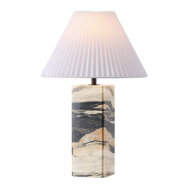Rachel Blindauer Mackenzie Square Marble Table Lamp, Black