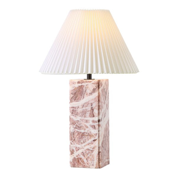 Rachel Blindauer Mackenzie Square Marble Table Lamp, Tan