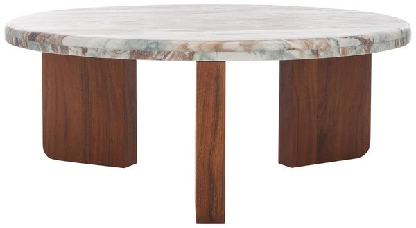 Rachel Blindauer Malkin Round Marble Coffee Table