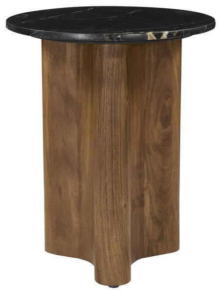 Rachel Blindauer Taralily Round Marble Accent Table