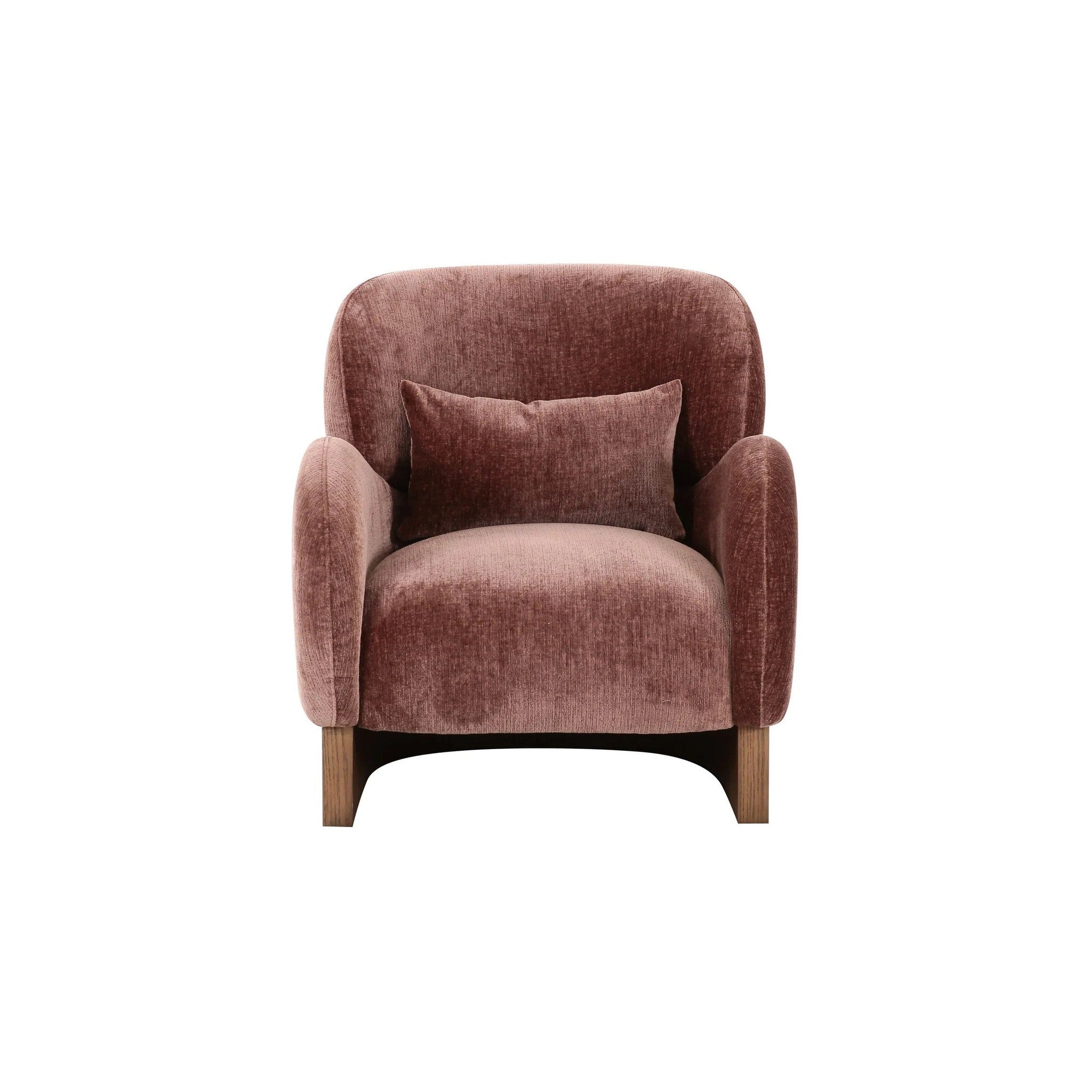 Aubergine Velour Reading Chair
