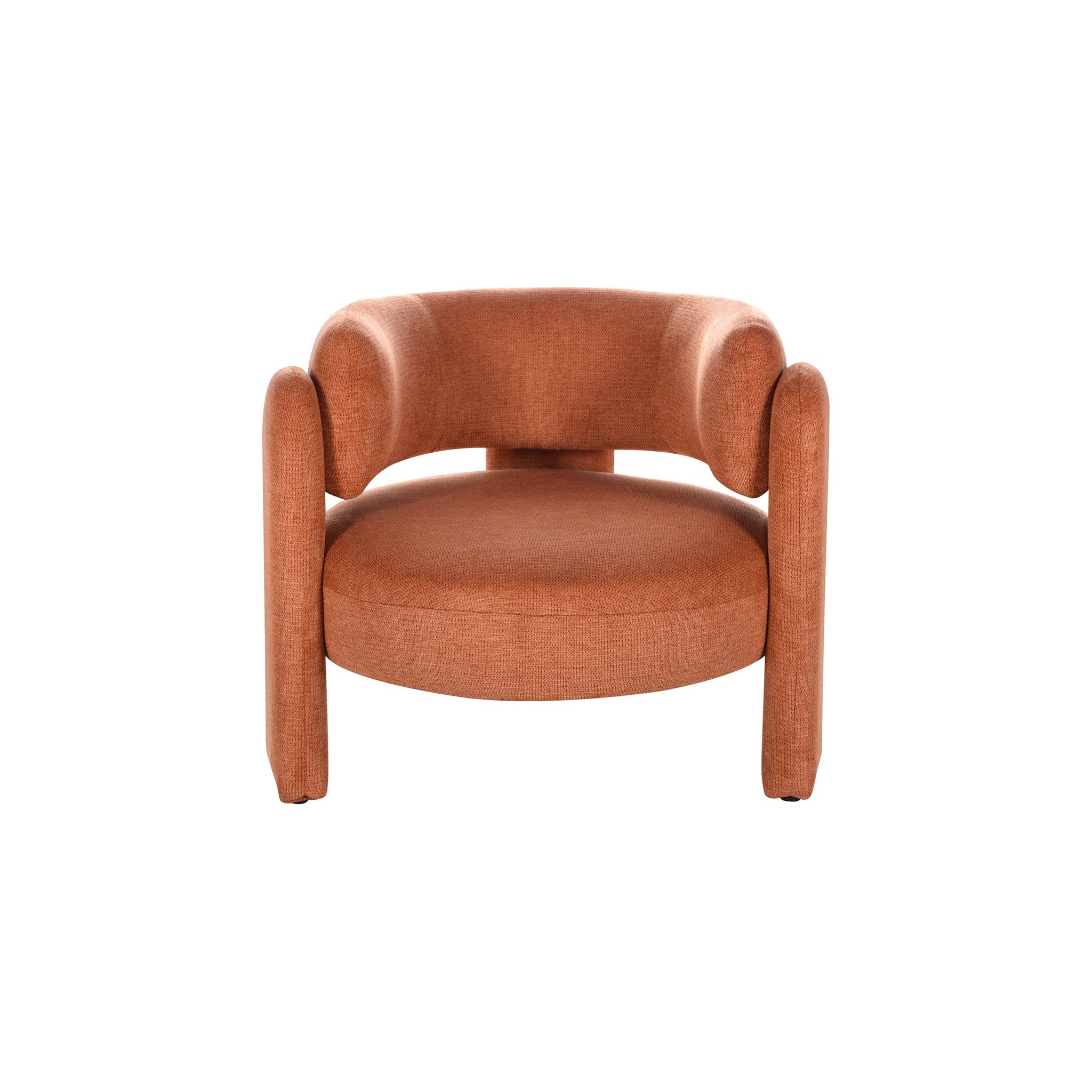 Cortona Barrel Lounge Chair in warm tan — Rachel Blindauer