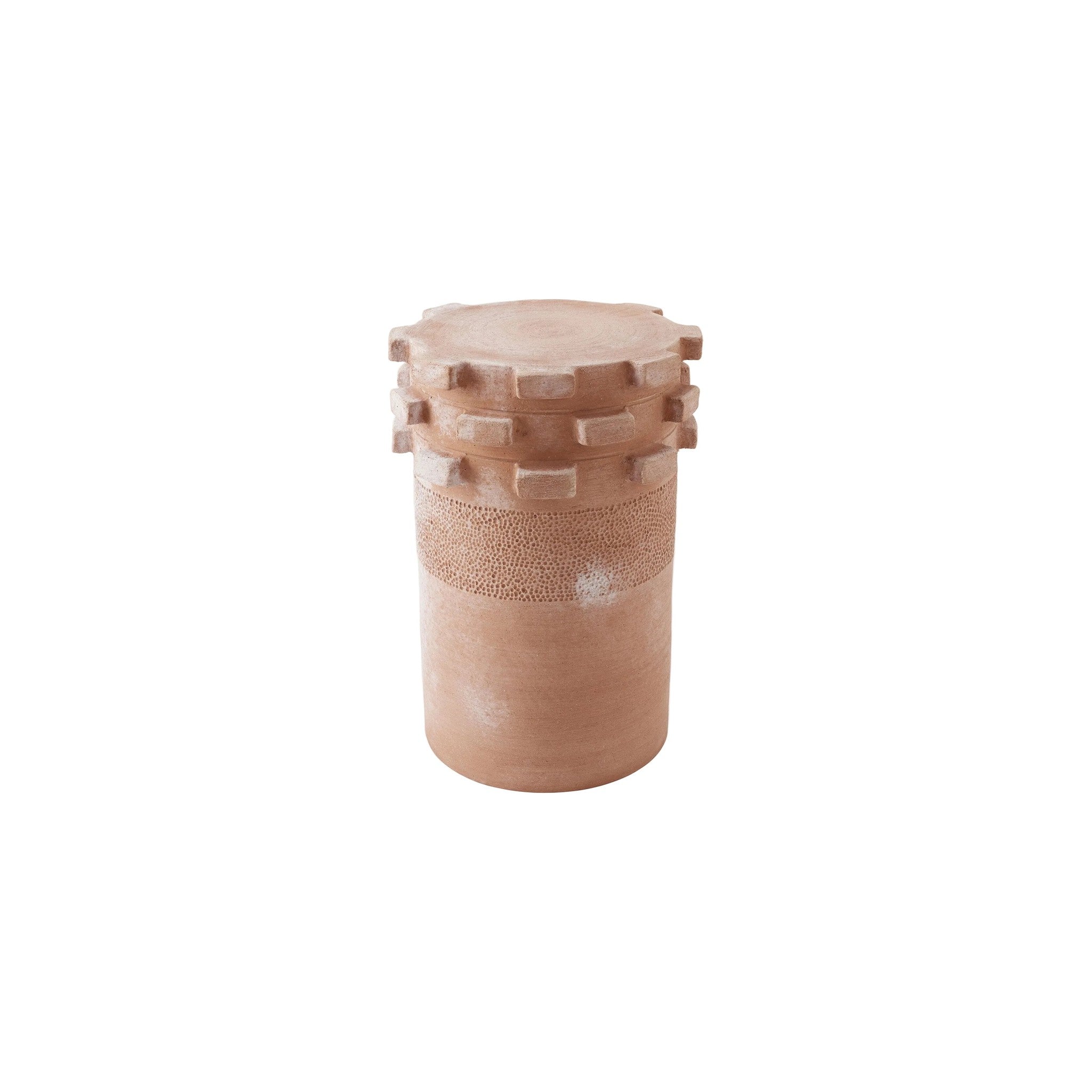 Terra Cotta Side Table in sand — Rachel Blindauer
