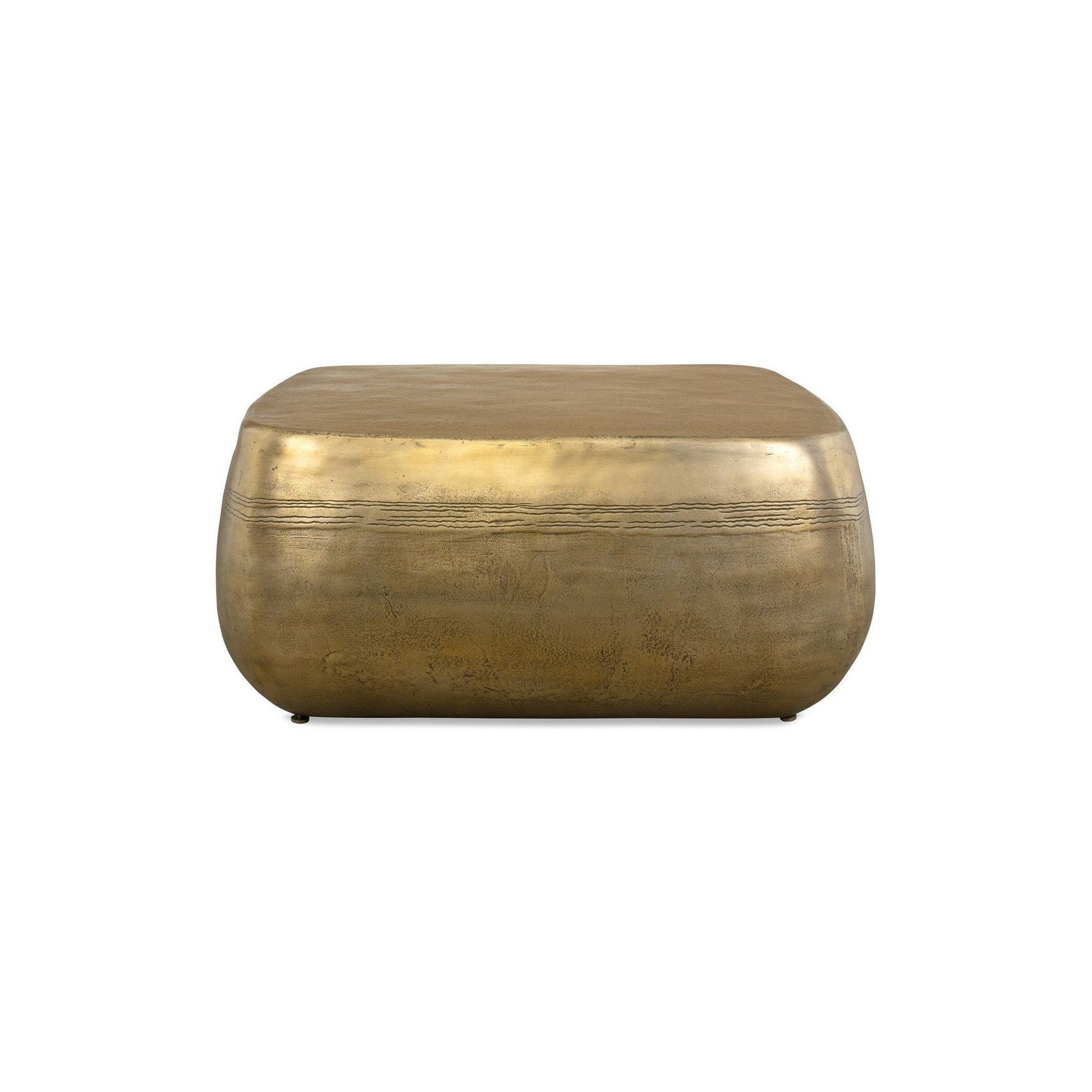 Saguaro indoor-outdoor coffee table in warm tan — Rachel Blindauer