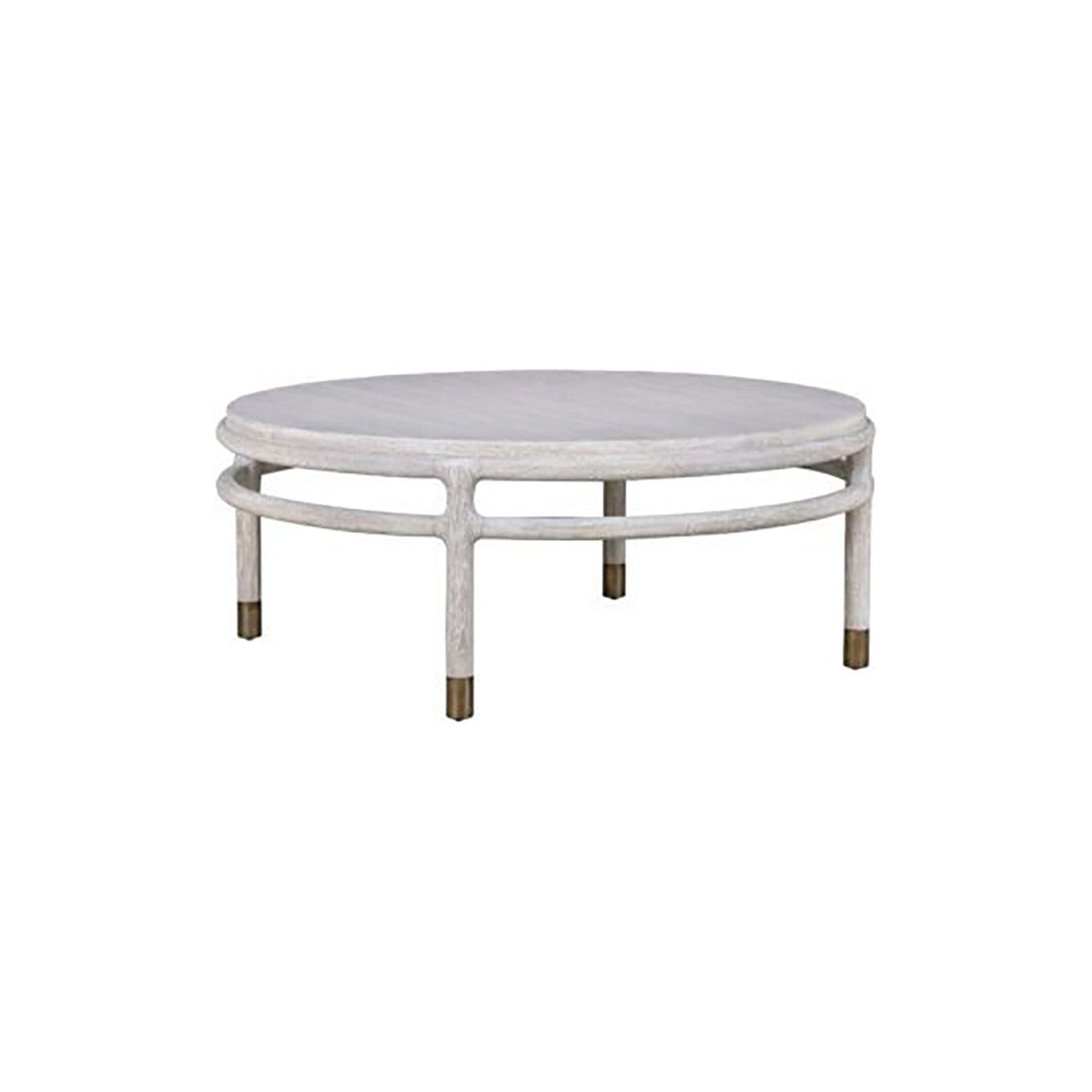 Winslow Round Coffee Table in pale grey — Rachel Blindauer
