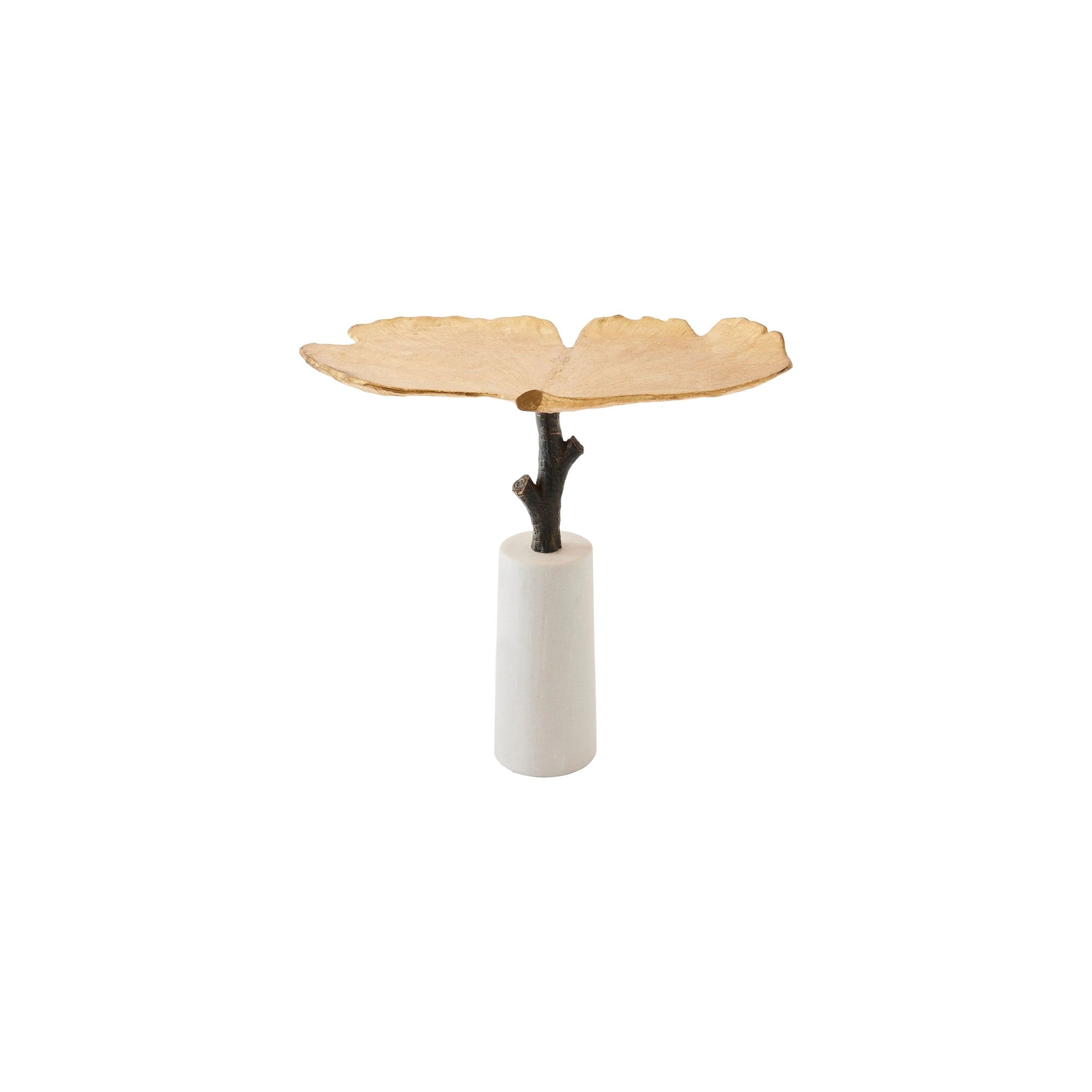 Ginkgo Leaf Side Table in cream — Rachel Blindauer