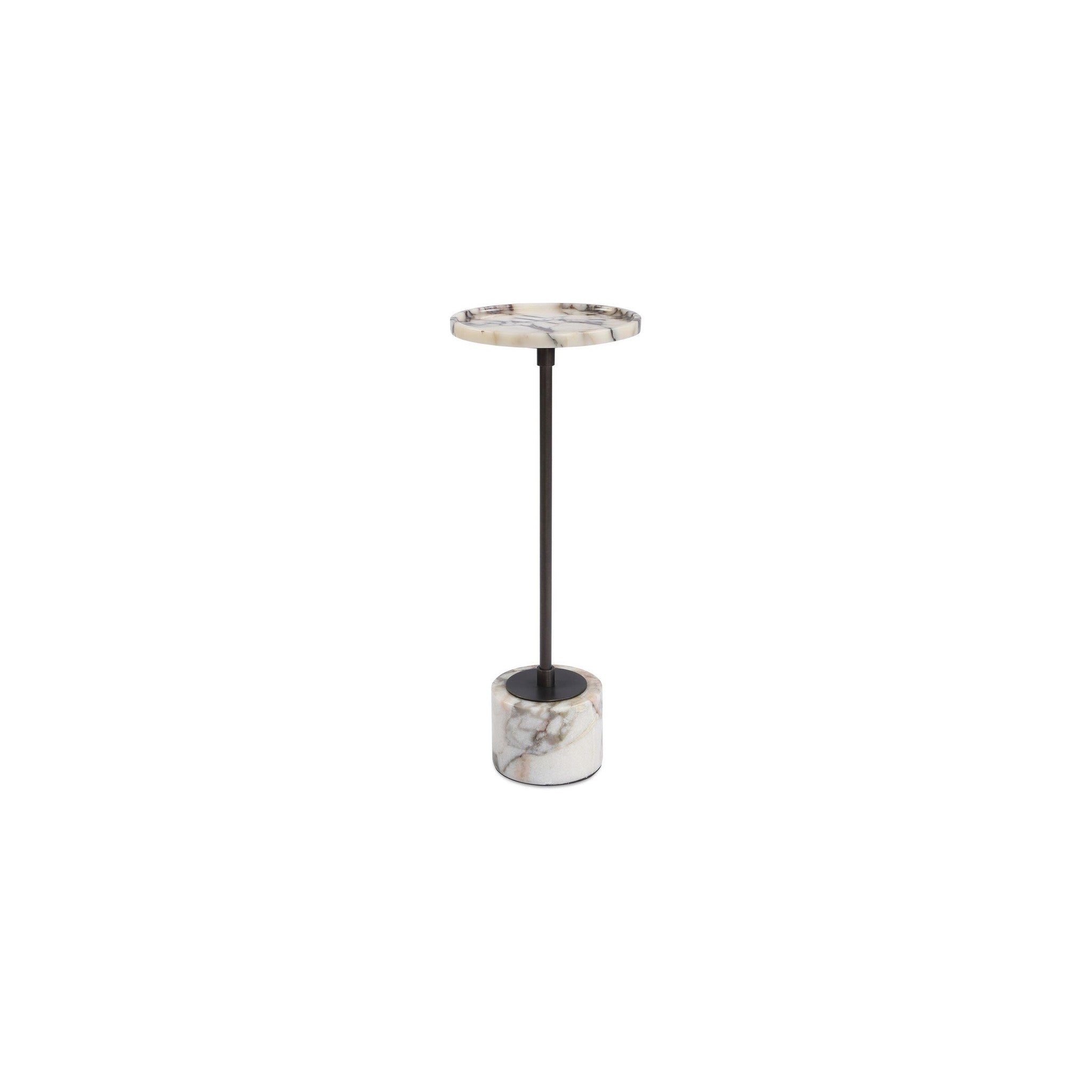 Brunson Drink Table in white — Rachel Blindauer