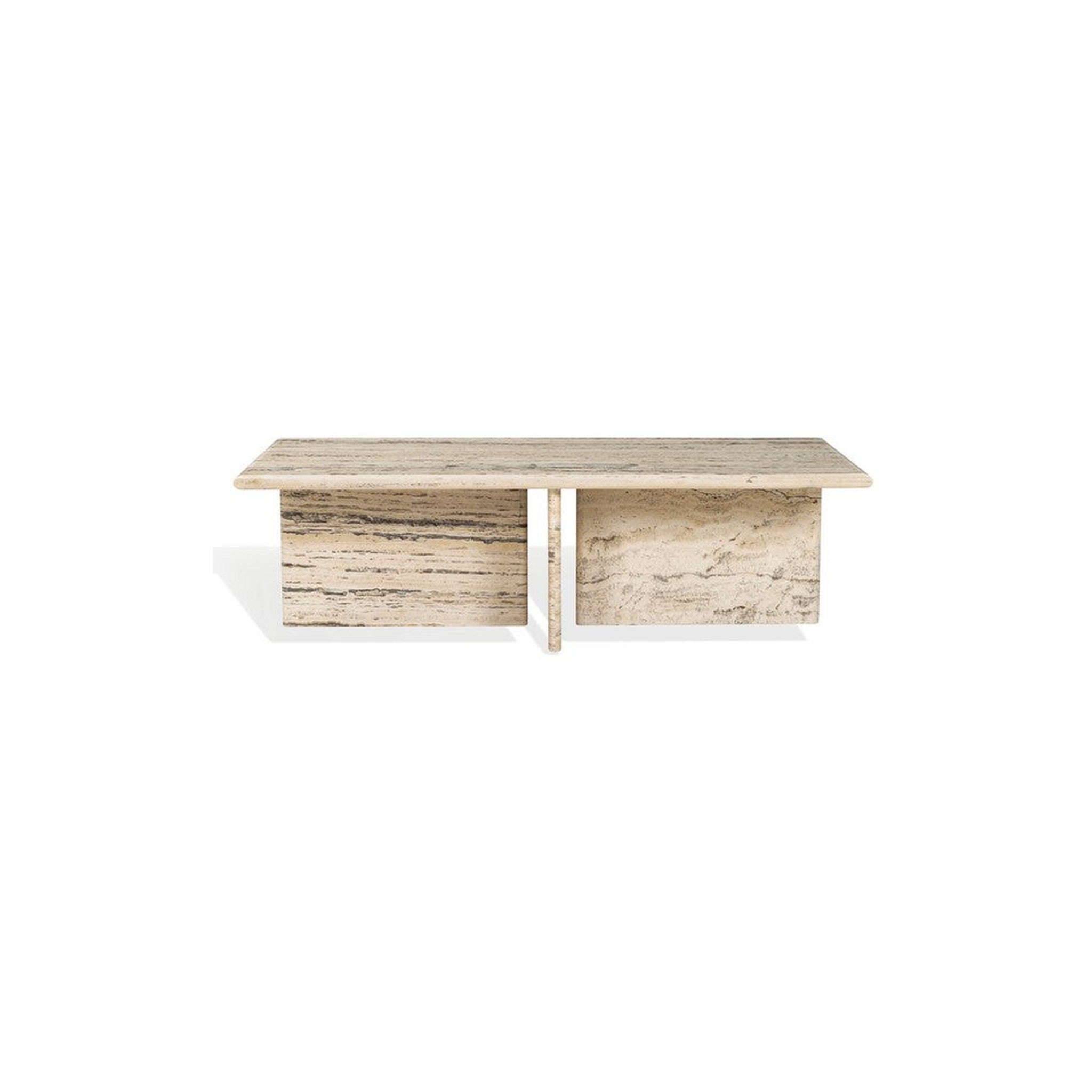 Feliciandra Rectangle Travertine Coffee Table
