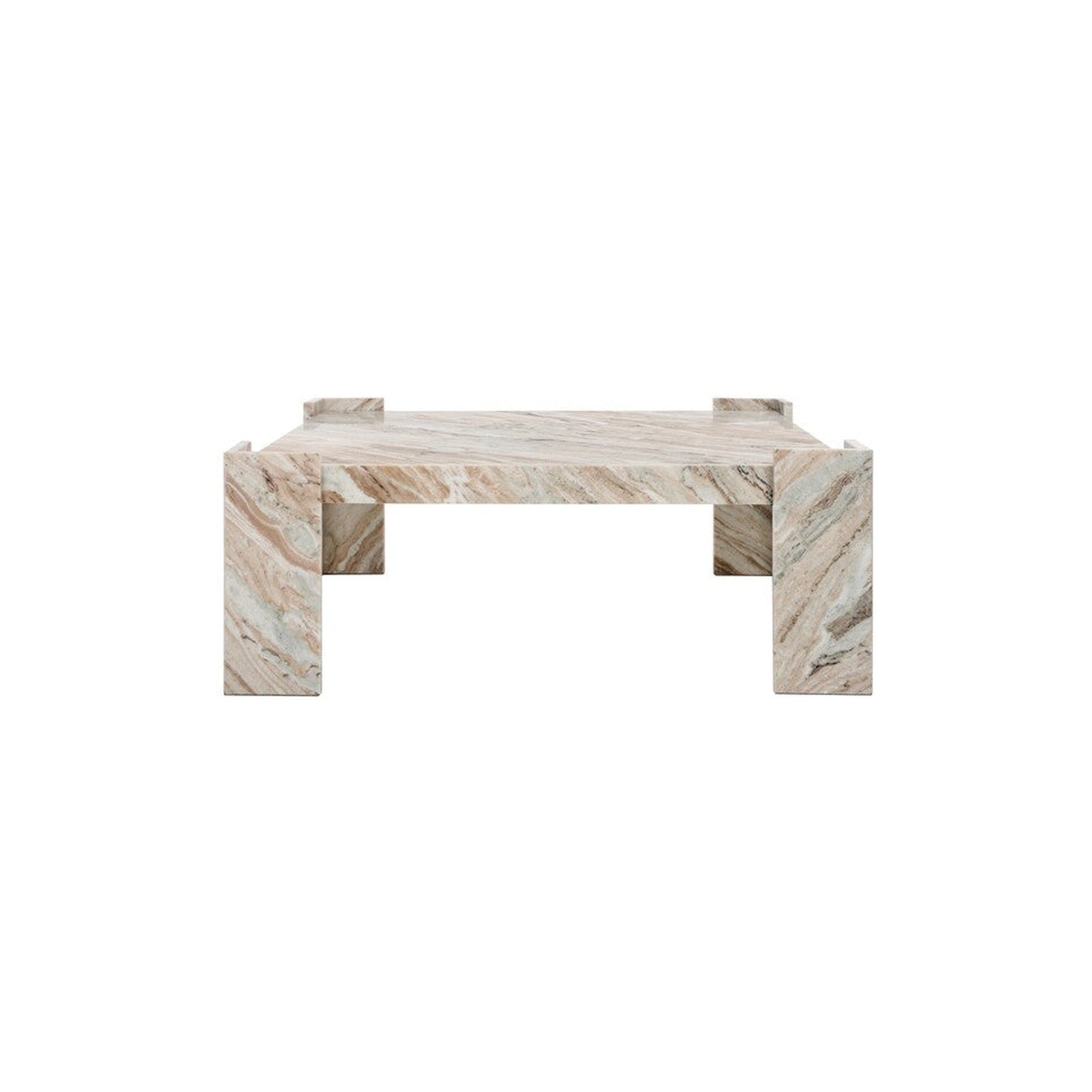 Catayana Marble Coffee Table in cream — Rachel Blindauer