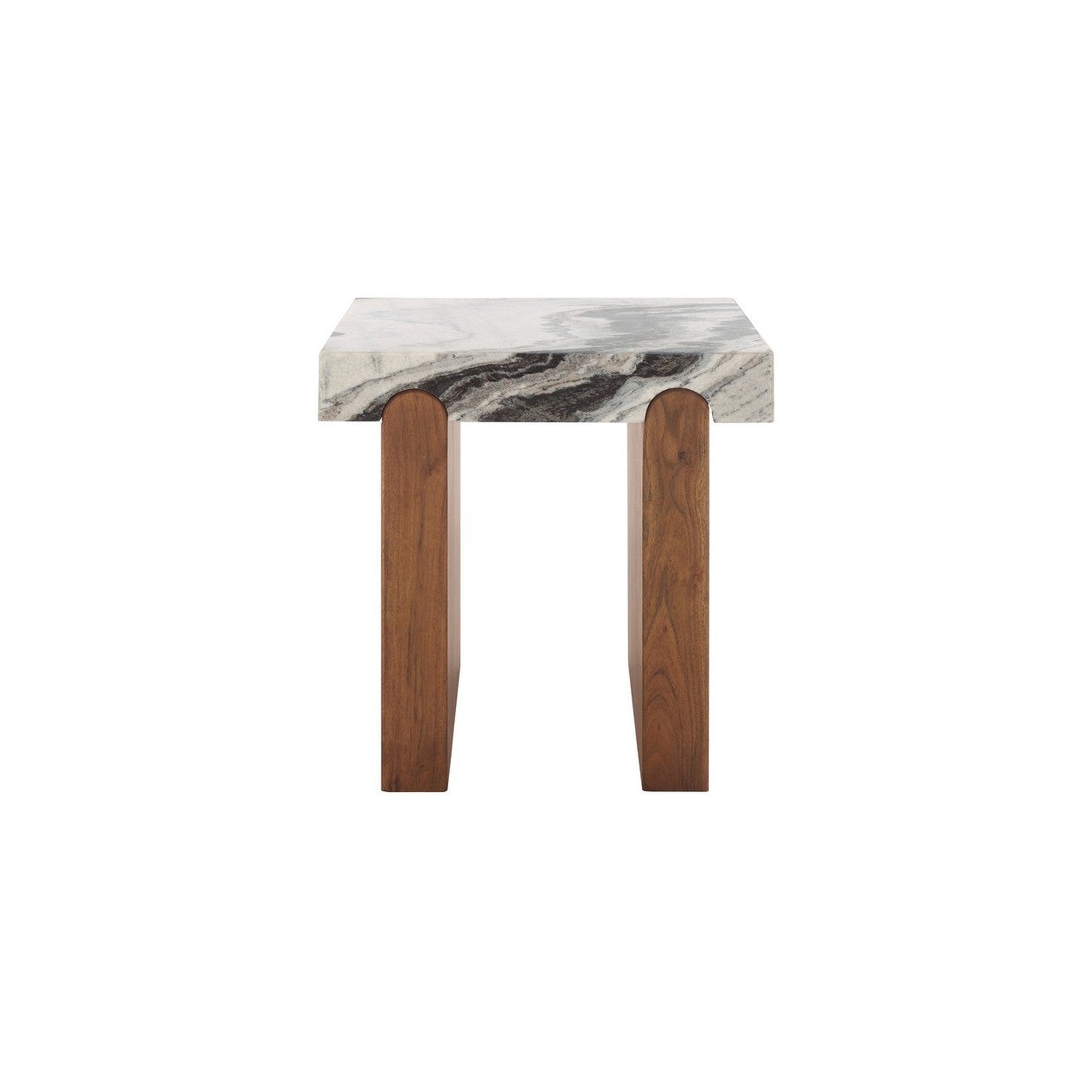 Ellebeth Marble Top Accent Table, Hazel/Walnut — Rachel Blindauer
