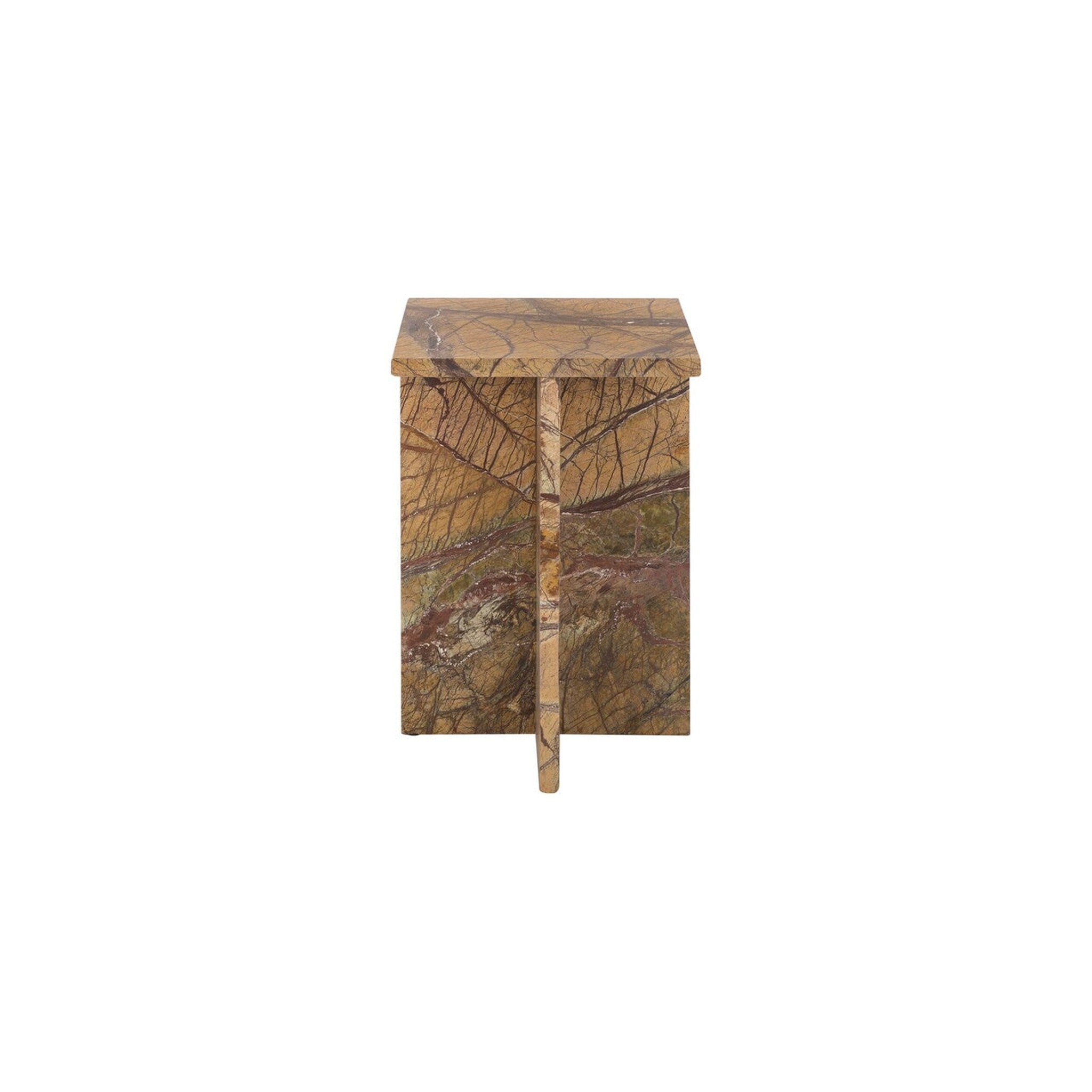 Adriano Marble Accent Table in warm tan — Rachel Blindauer
