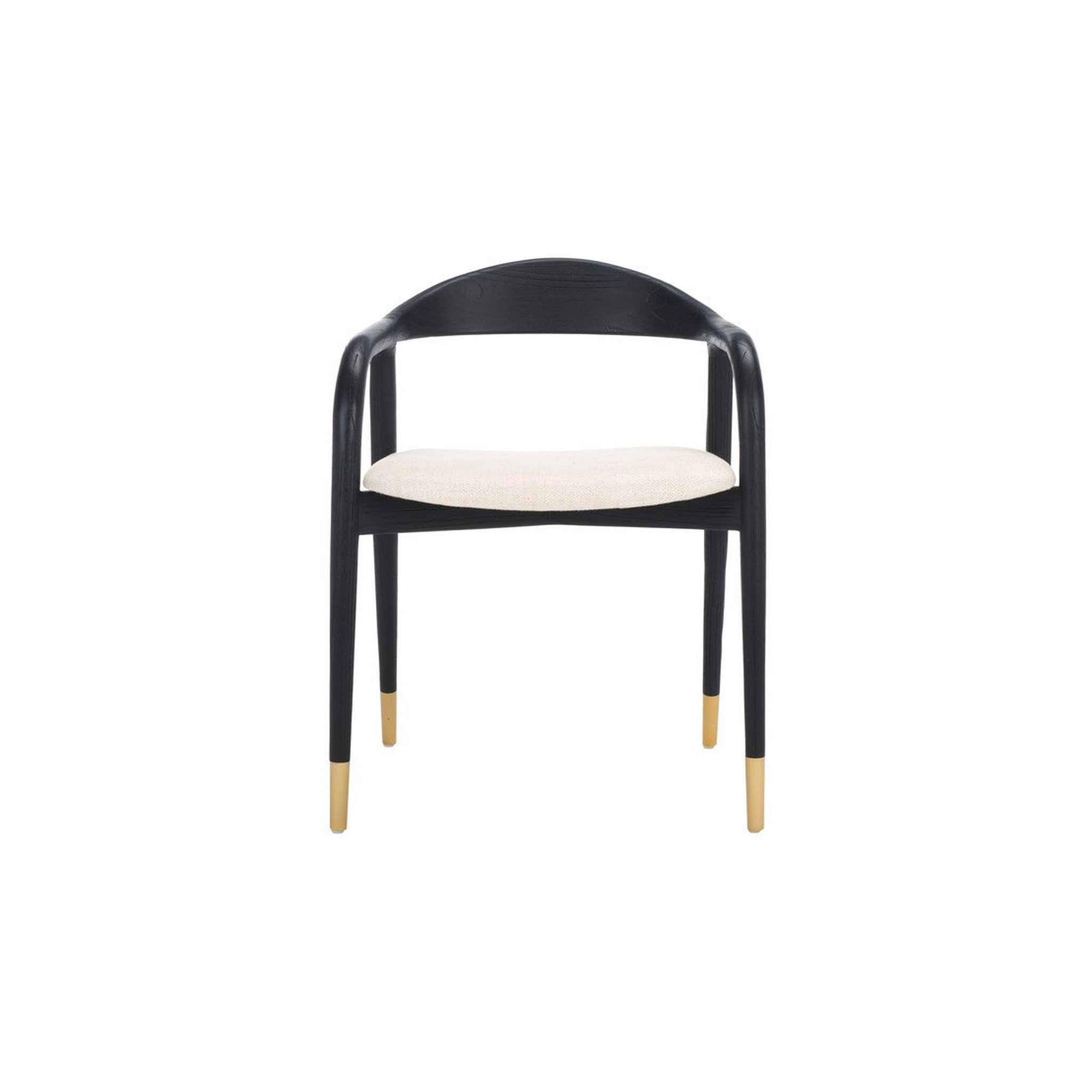 Laryssa Curved Back Dining Chair in mid grey — Rachel Blindauer
