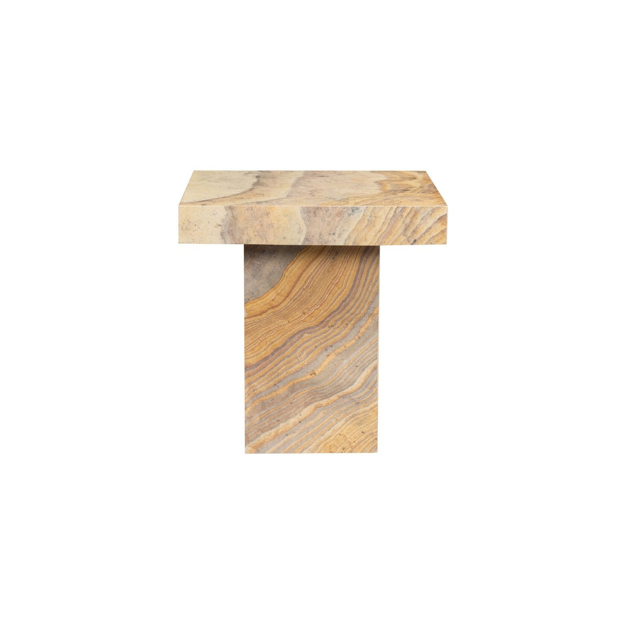 Jocelina Square Marble Accent Table, Brown — Rachel Blindauer