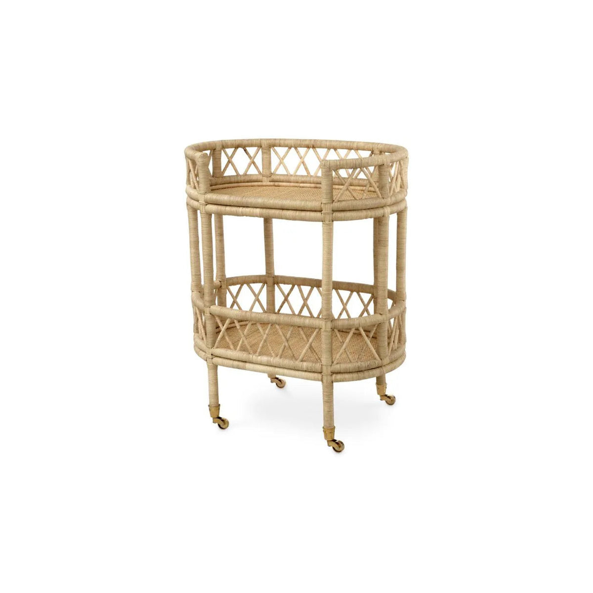 Sausalito Rattan Bar Trolley — Rachel Blindauer