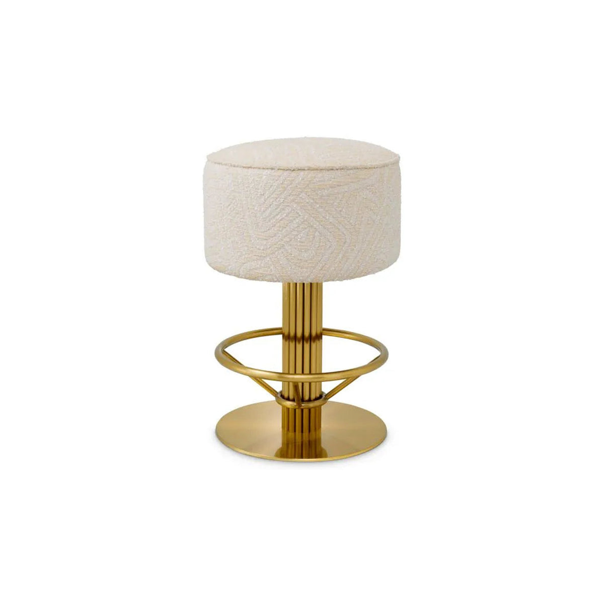 Fenwick Brass Swivel Counter Stool