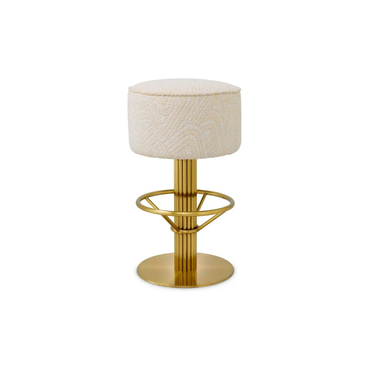 Fenwick Brass Swivel Bar Stool