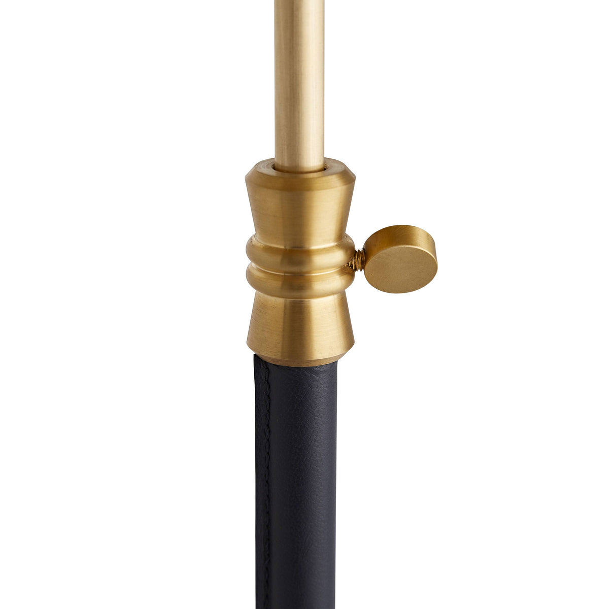Sellier drink table in navy leather, additional view