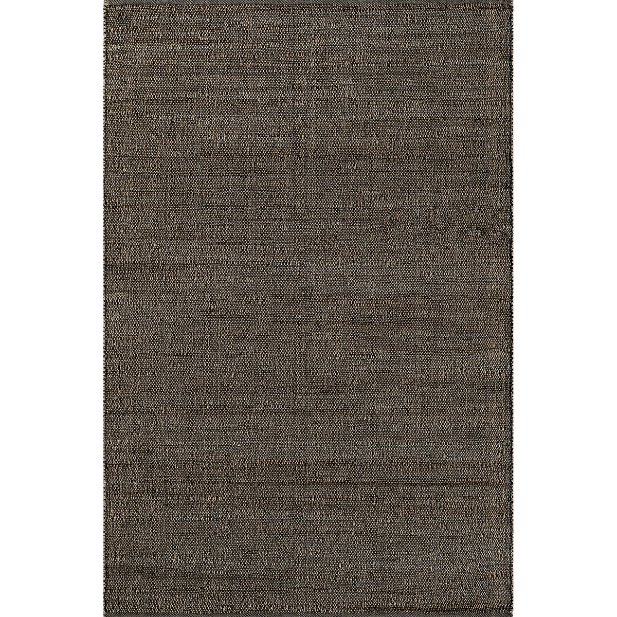 Hawthorne Handwoven Jute & Cotton Rug in Charcoal — overhead view