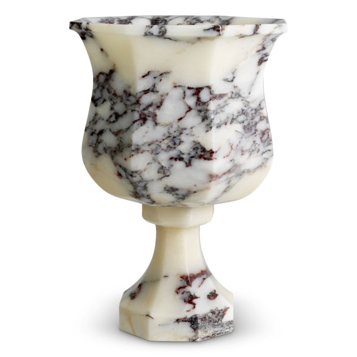 Siena Marble Urn Vase - front view