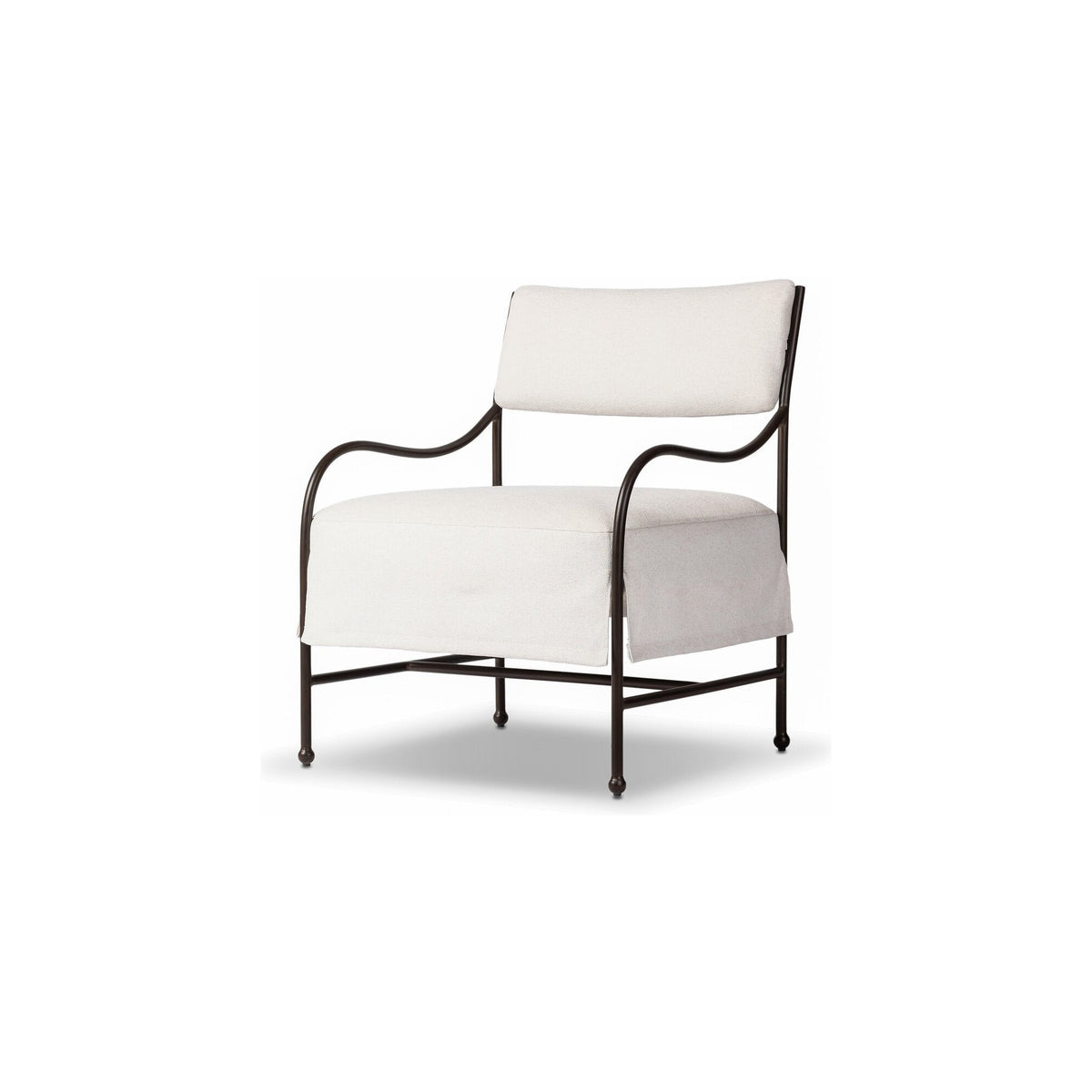 Solana Outdoor Lounge Chair in off-white — Rachel Blindauer
