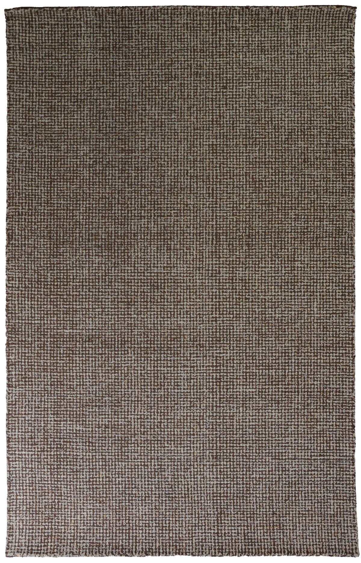 Sonoma Hand-Tufted Wool Rug - Brown & Ivory - flat lay