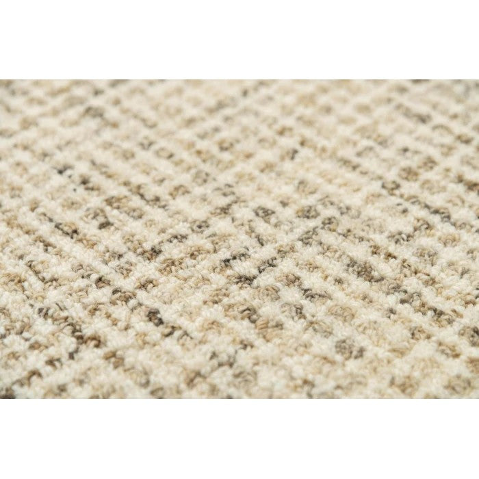 Sonoma Hand-Tufted Wool Rug - Beige & Brown - texture detail close-up