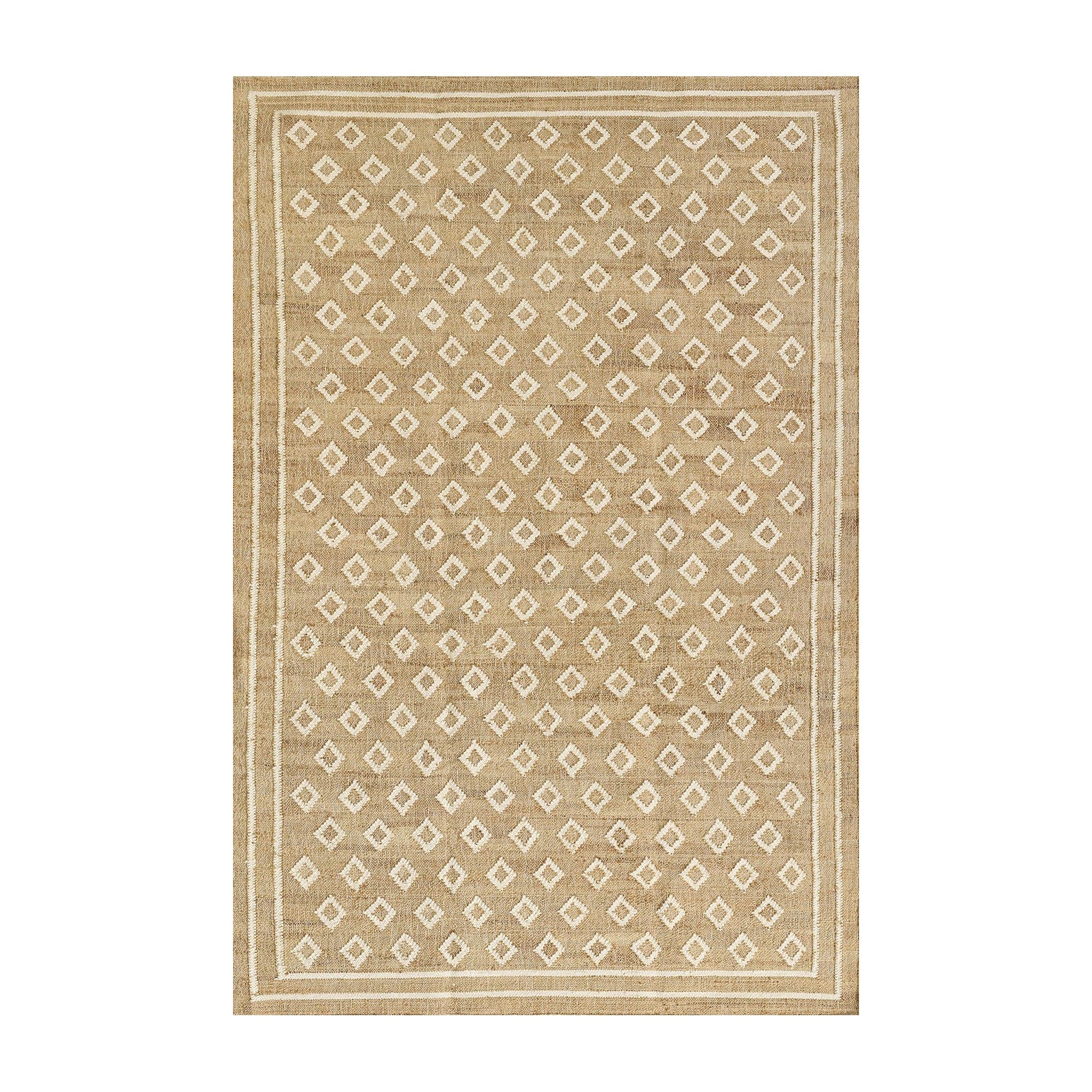 Marigold Handwoven Diamond Flatweave Rug