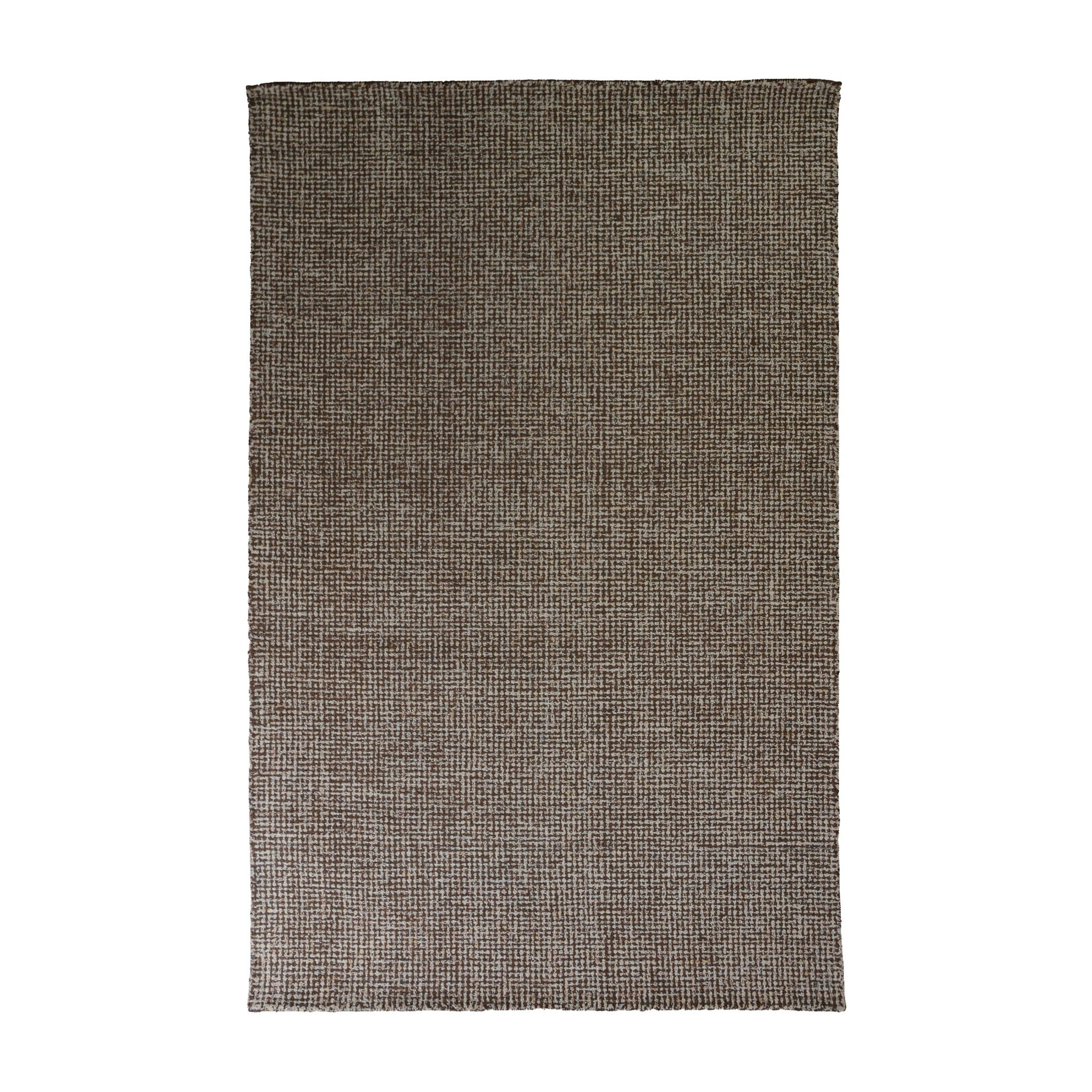 Sonoma Hand-Tufted Wool Rug — Brown & Ivory