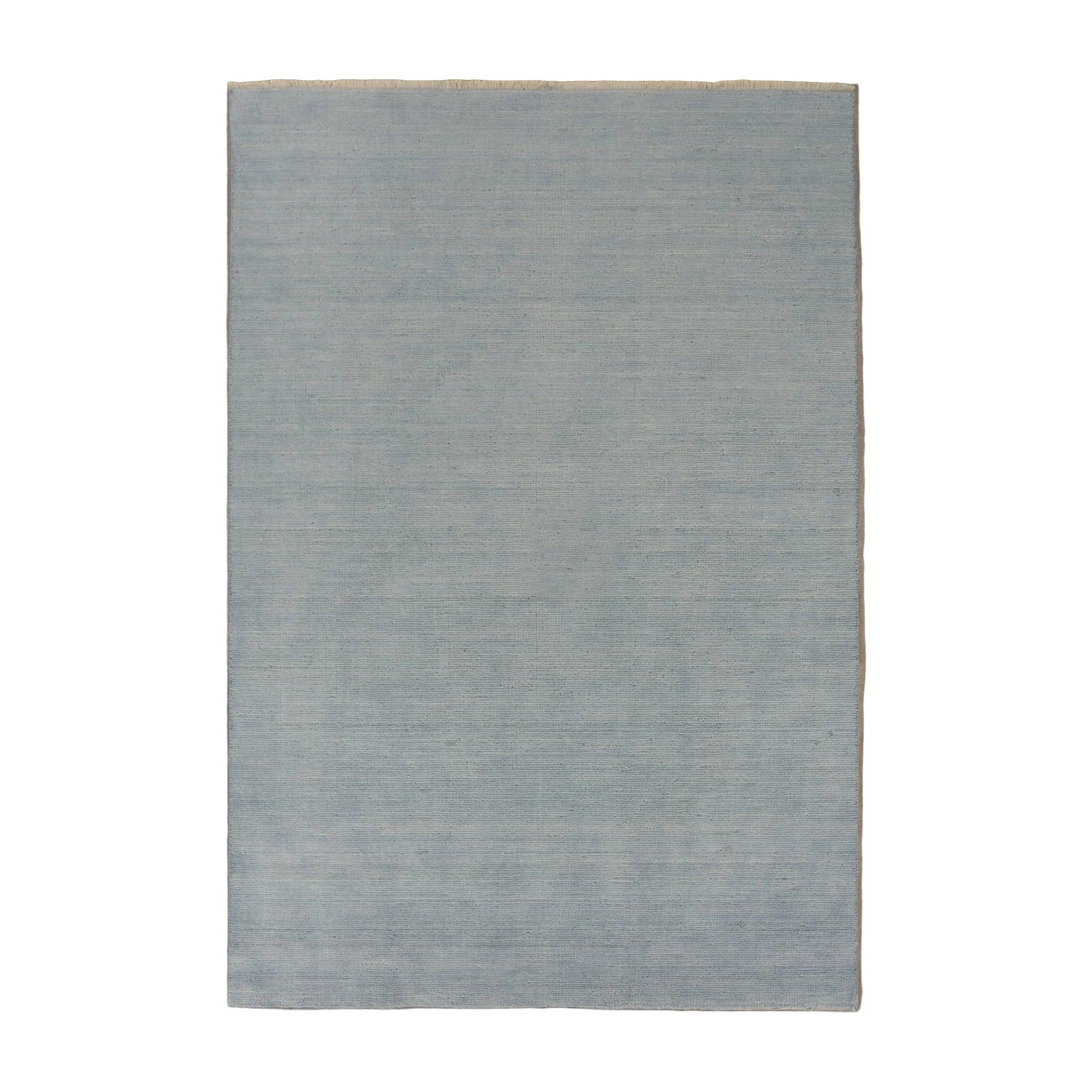 Ashcroft Hand-Loomed Wool Rug — Dusty Blue