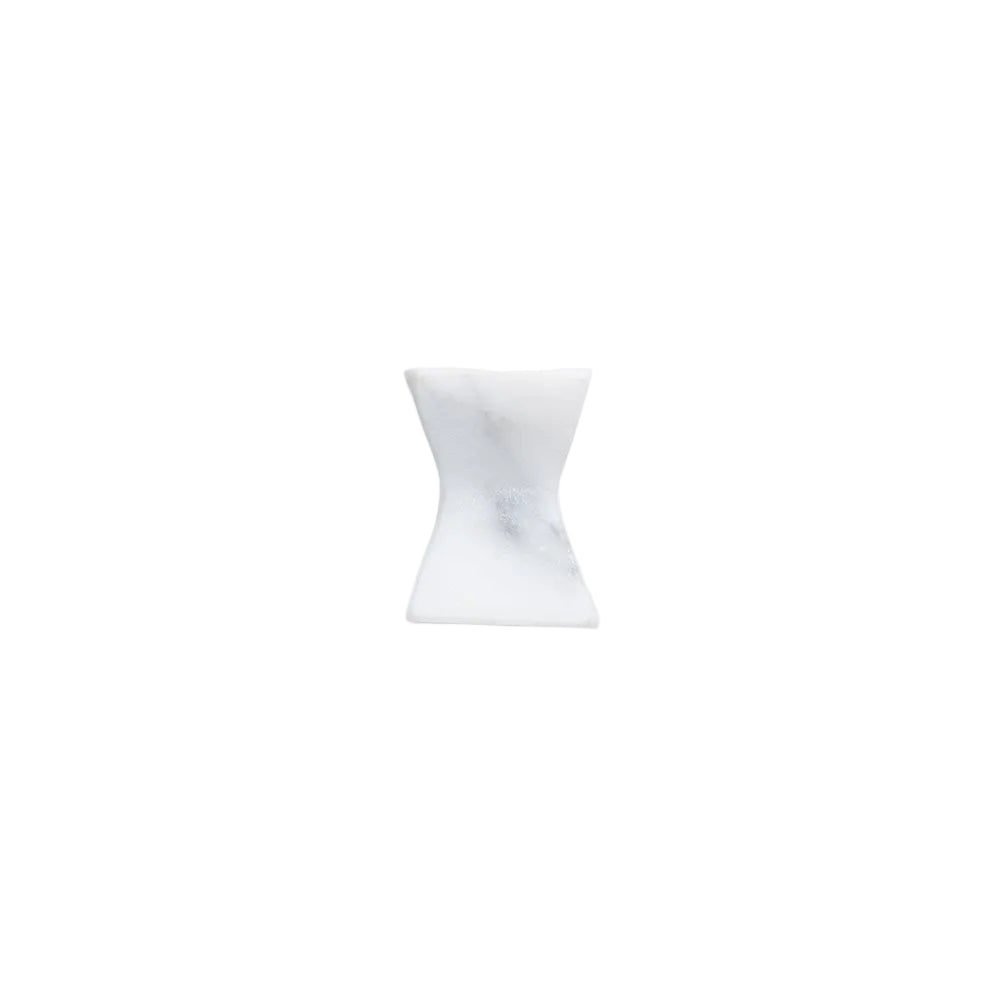 Winslow Marble Cabinet Knob in Carrara White