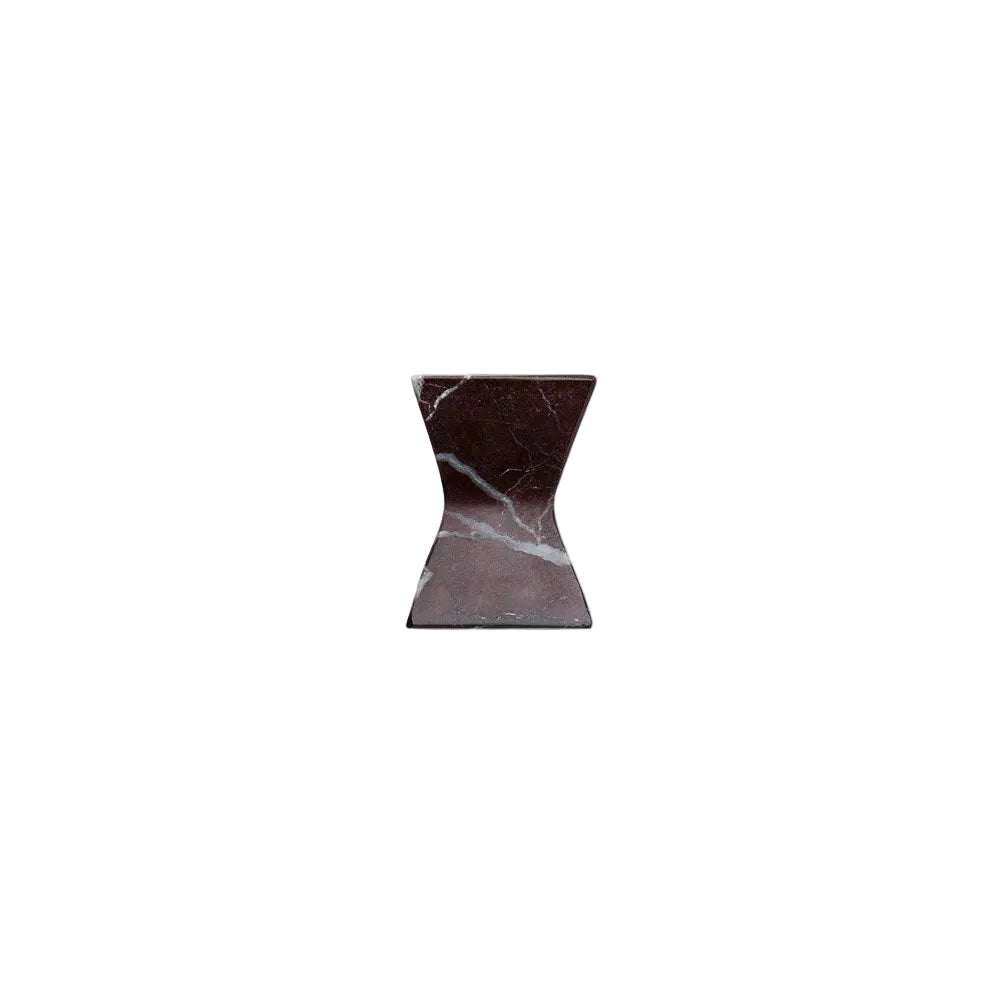 Winslow Marble Cabinet Knob in Rosso Burgundy