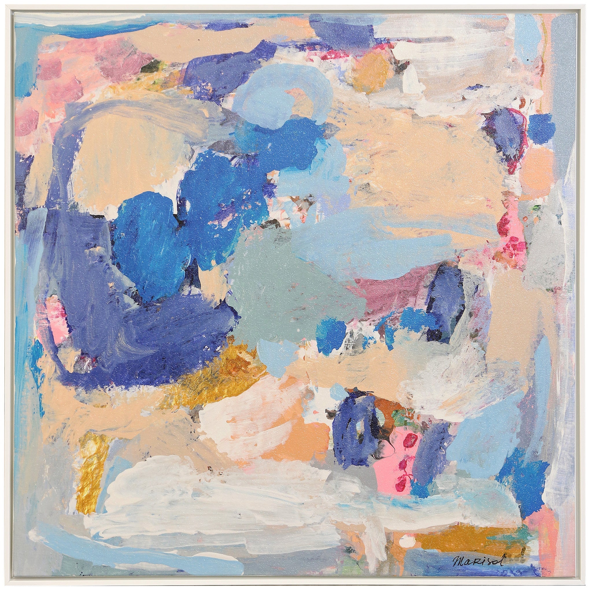 Something She Never Said, abstract framed canvas